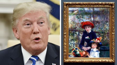 Donald Trump glaubt, das Original von Renoirs "zwei Schwestern" zu besitzen.