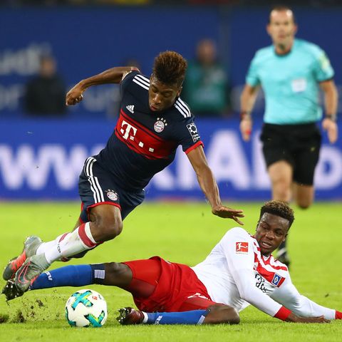 Gideon Jung foult Kingsley Coman