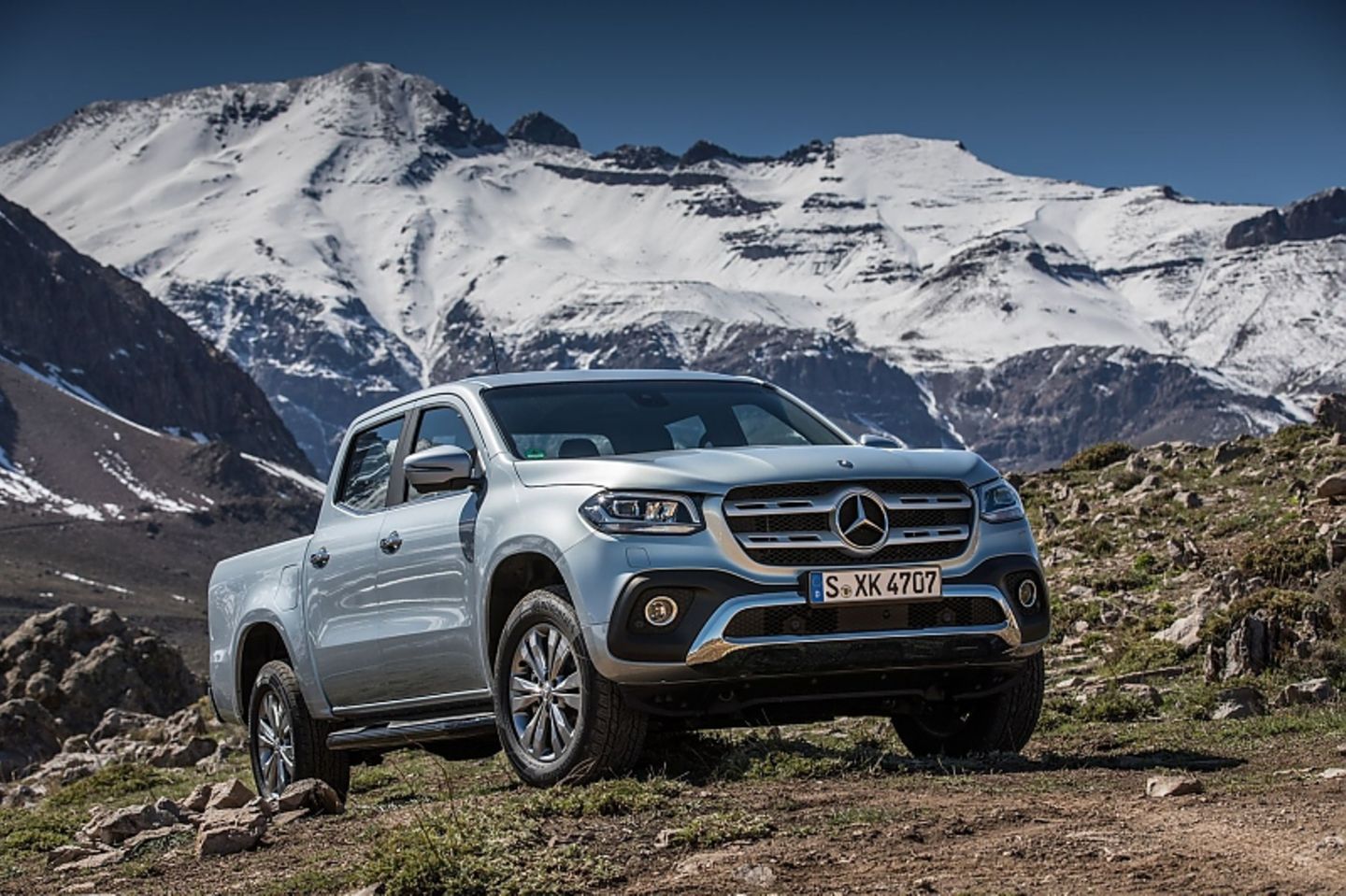 Die Mercedes X-Klasse 250d 4Matic kann eine maximale Zuladung von einer Tonne