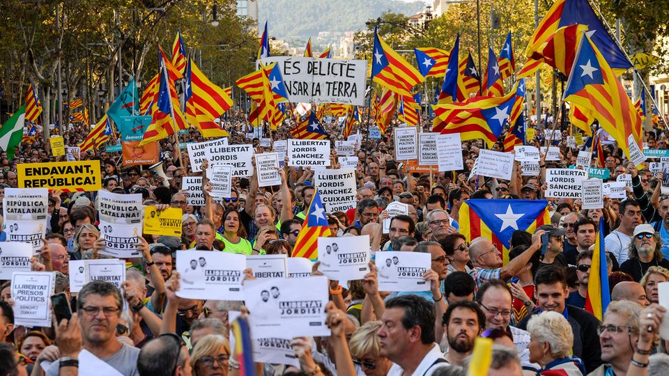 Katalonien Demonstration