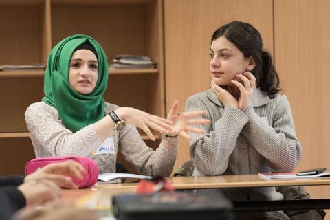 Blick in eine Willkommensklasse in der Albert-Gutzmann-Grundschule in Berlin