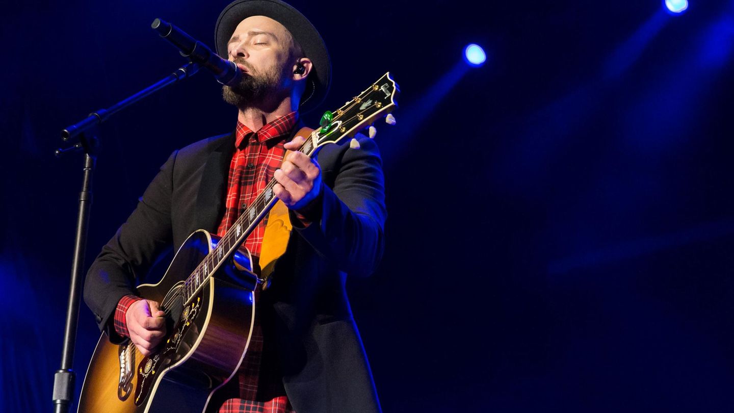 US-Sänger Justin Timberlake während eines Auftritts in Austin, Texas.