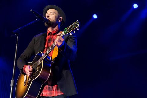 US-Sänger Justin Timberlake während eines Auftritts in Austin, Texas.