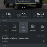 Über das Smartphone lässt sich auch der Tankfüllstand abrufen