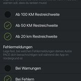 Die Meldungen können vorkonfiguriert werden