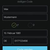 Für den Notruf muss die Mobilfunknummer eingegeben werden