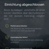 Sobald die Einrichtung abgeschlossen ist, kann es losgehen