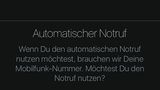 Der Notruf wird erst nach einem Kontrollanruf ausgelöst