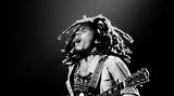 Bob Marley auf der Bühne des Beacon Theatre in New York City im Jahr 1976  Dieses und weitere Motive finden Sie hier.