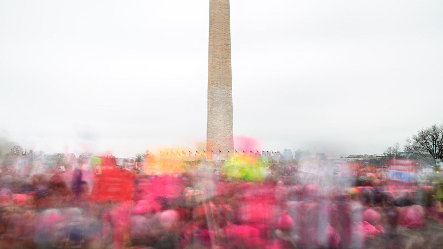 Der "Women's March" in Washington D. C. am 21. Januar 2017    Dieses und weitere Motive finden Sie hier.