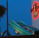 "Hard Rock Café" in Los Angeles im Jahr 1984.  Dieses und weitere Motive finden Sie hier.
