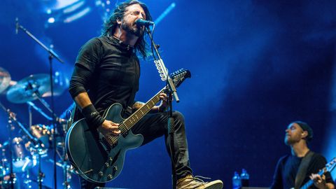 Rock am Ring und Rock im Park: Die Band "Foo Fighters" während eines Auftritts in New Orleans, USA