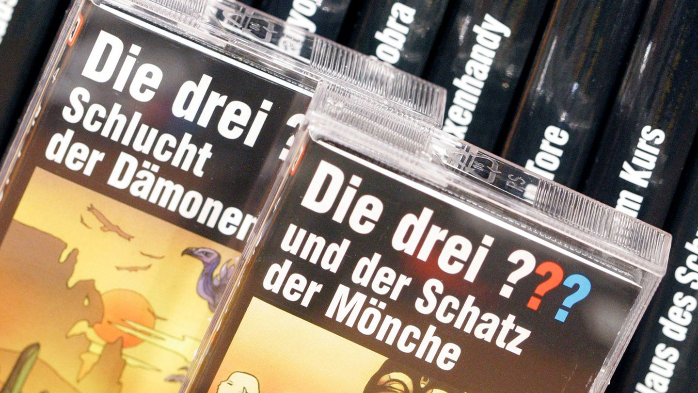 Auch die neueren Folgen der "Drei Fragezeichen" erscheinen noch auf Kassette