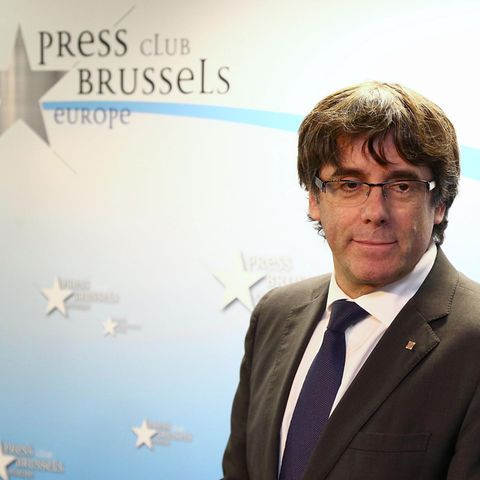 Carles Puigdemont am 31.10.2017 in Brüssel