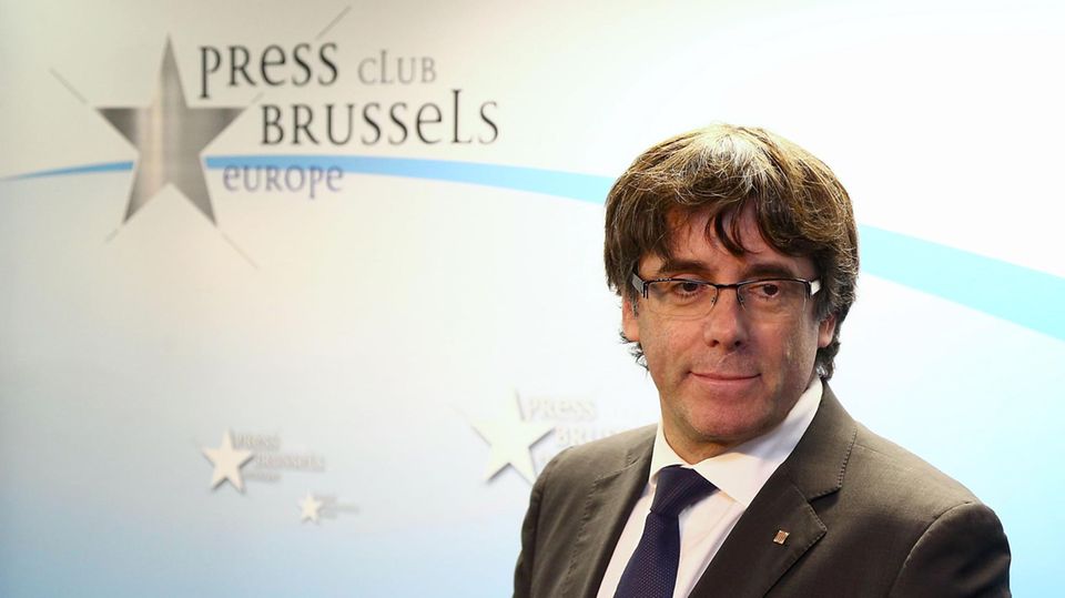 Carles Puigdemont am 31.10.2017 in Brüssel