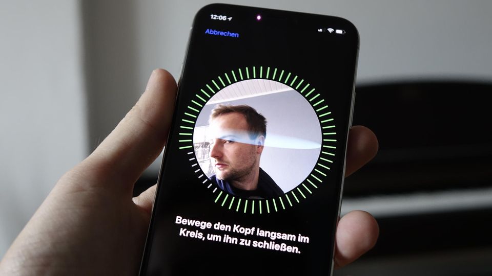 Face ID auf dem iPhone X Face ID auf dem iPhone X
