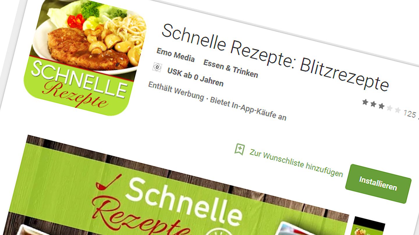Blitzrezepte  Wer ganz schnell doch noch selbst was zubereiten möchte, findet mit dieser App neben den Nudel- und Fleischklassikern auch ausgefallene Rezeptvorschläge, die in wenigen Minuten umsetzbar sind.