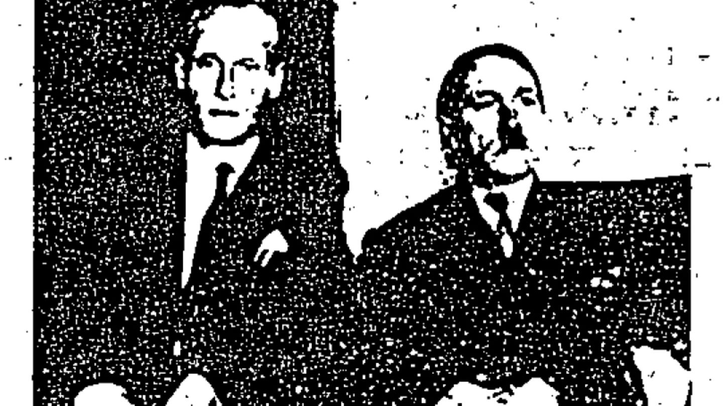 Grobkörnig: Hier sollen SS-Sturmbannführer Philipp Citroen (l.) und Adolf Schüttelmayer 1954 in Kolumbien zu sehen sein. (Ausschnitt aus dem CIA-Dokument "Hitler, Adolf 0003" von 1955)