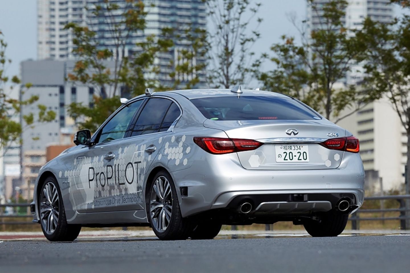 Nissan ProPilot 3 - die Technik ist diesmal in einem Infiniti verbaut