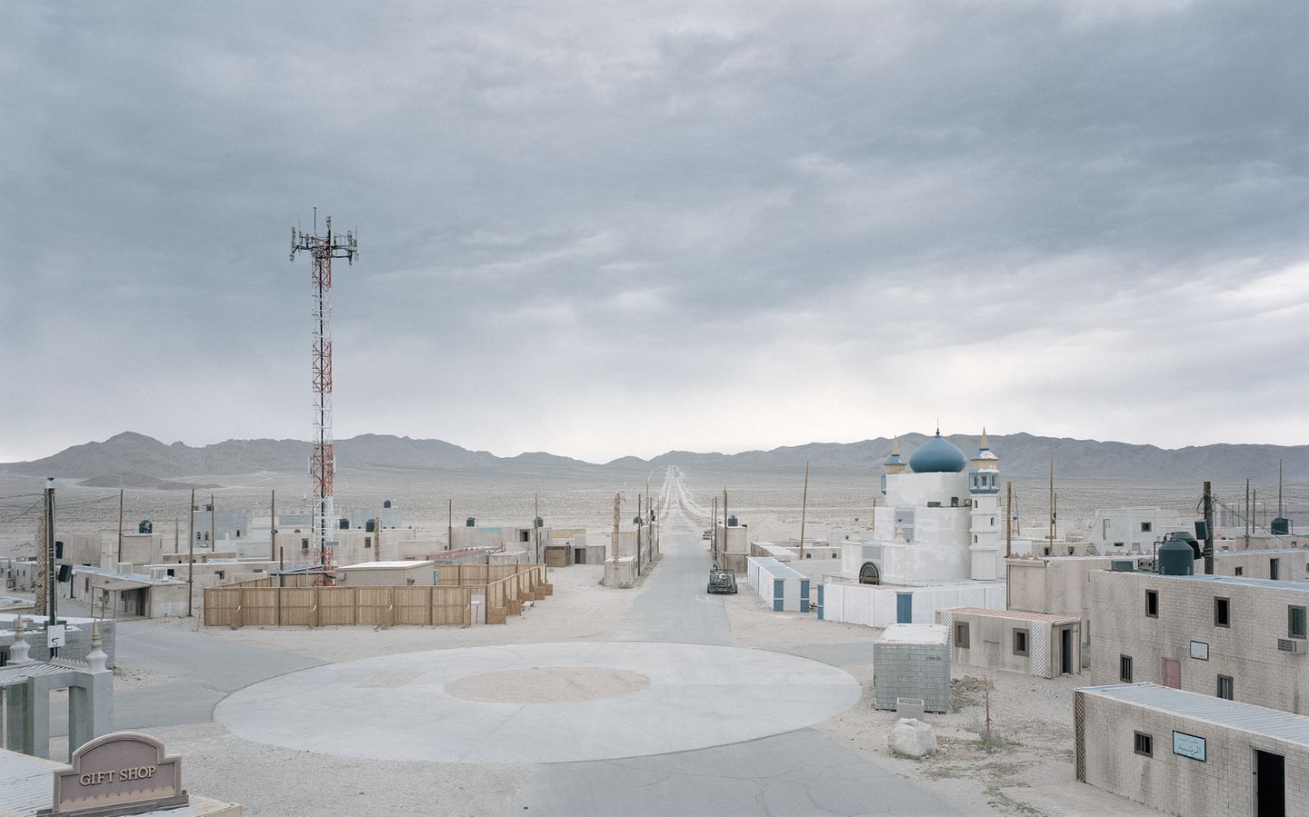 Üben für die Kriegsschauplätze im Irak und Afghanistan: Die Kulissenstadt Junction City in den Vereinigten Staaten.
