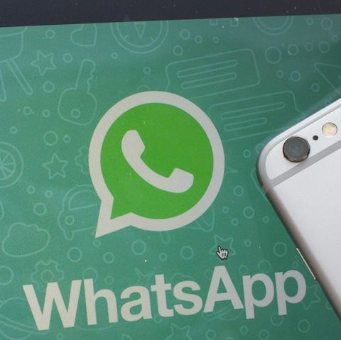 WhatsApp Symbol und iphone