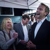 Christian Lindner umringt von Fans auf dem FDP Sommerfest in Leipzig