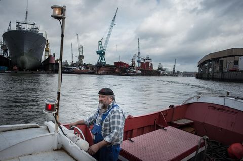 Kay Grabowski ist Werftarbeiter auf der Flint Werft