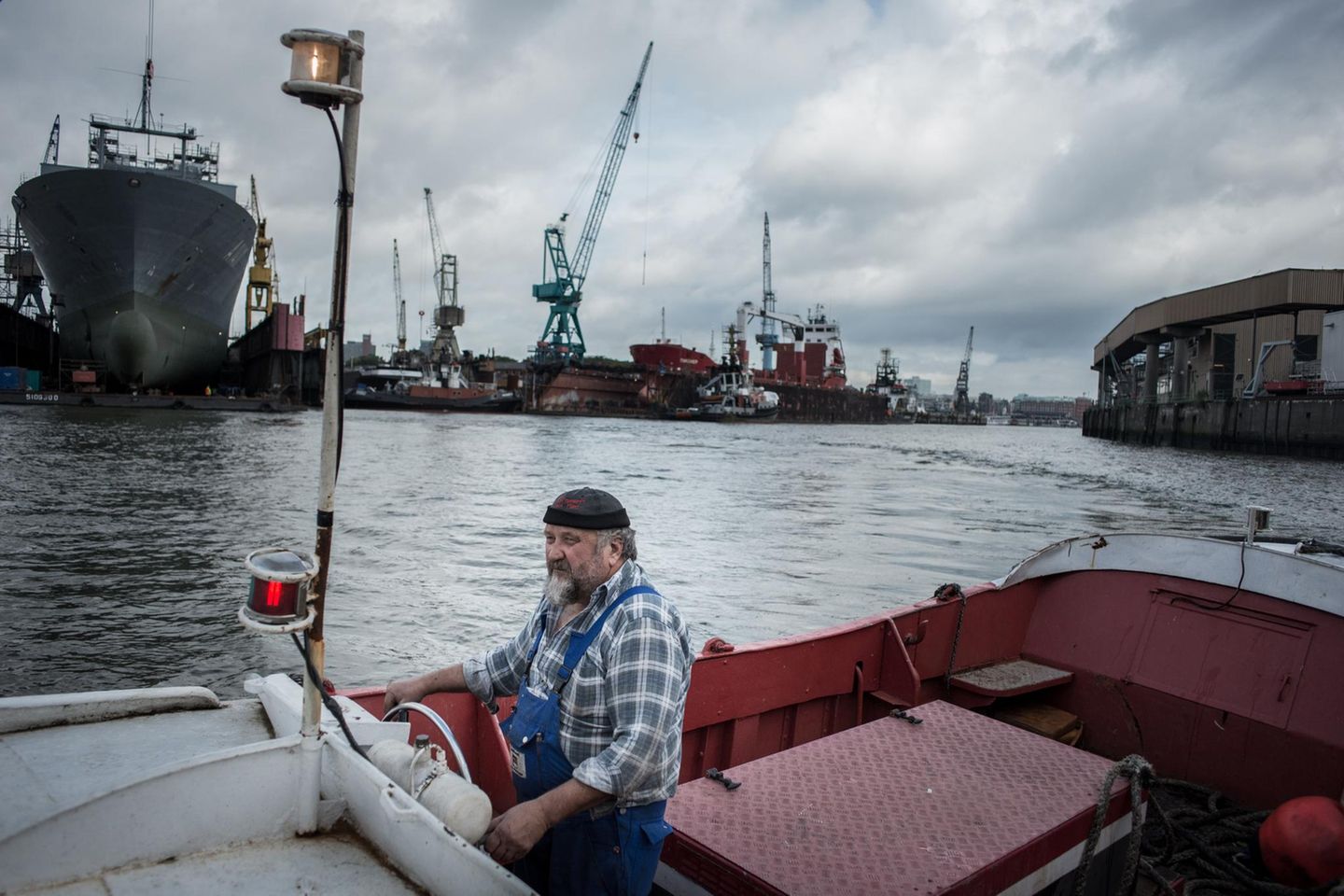 Kay Grabowski ist Werftarbeiter auf der Flint Werft
