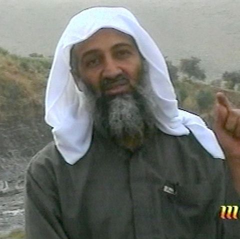 Osama bin Laden bei Al Jazeera im arabischen Fernsehen