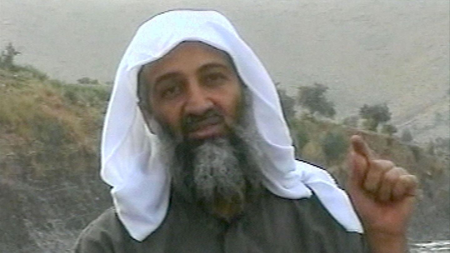 Osama bin Laden bei Al Jazeera im arabischen Fernsehen