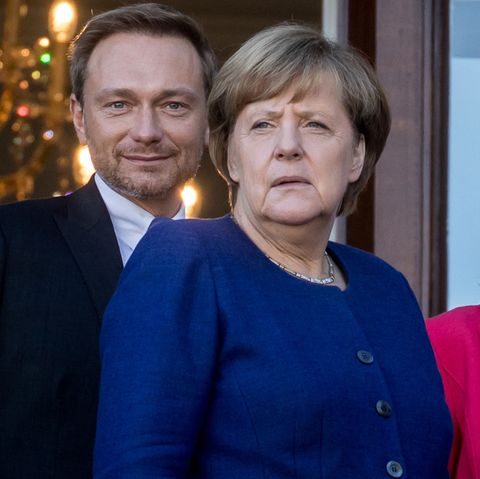 Bundeskanzlerin Angela Merkel, FDP-Vorsitzender Christian Lindner und die Grünen-Fraktionsvorsitzende Katrin Göring-Eckardt