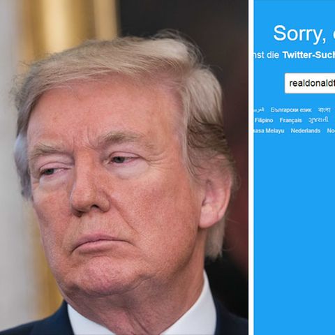 US-Präsident Donald Trump musste kurzzeitig aufs Twittern verzichten