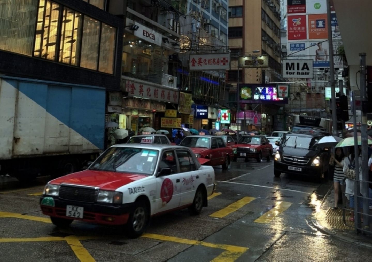 Auf den Straßen von Hong Kong
