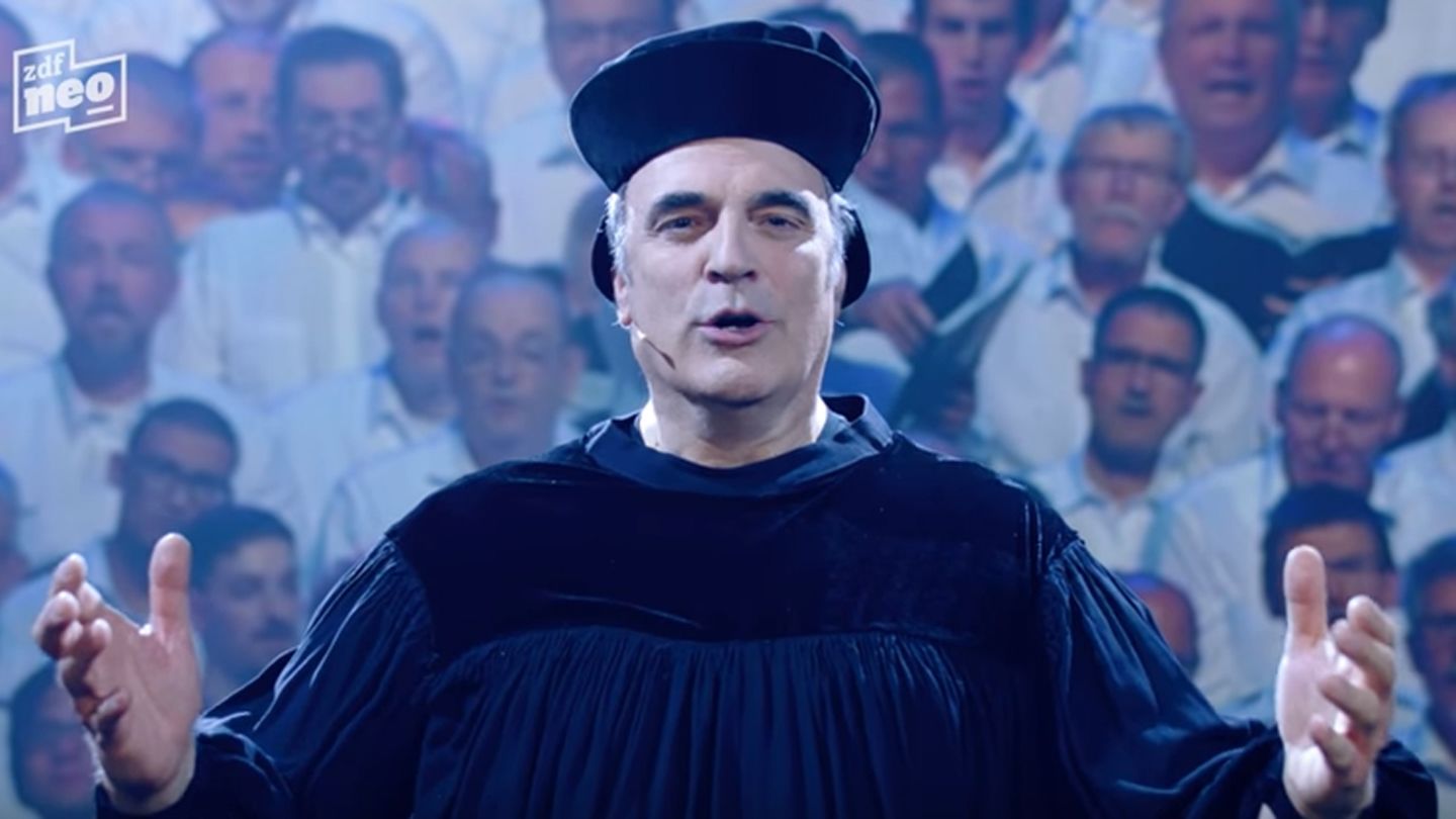 William Cohn als Martin Luther