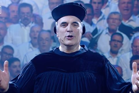 William Cohn als Martin Luther