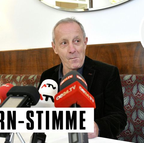 Peter Pilz bei einer Pressekonferenz in Wien