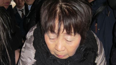 Chisako Kakehi - in Japan Schwarze Witwe genannt - nach ihrer Verurteilung zum Tode