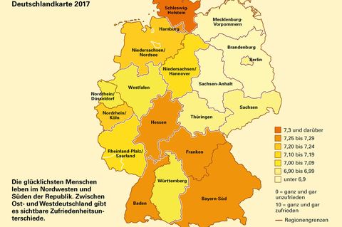 Die glücklichsten Deutschen leben in Schleswig-Holstein