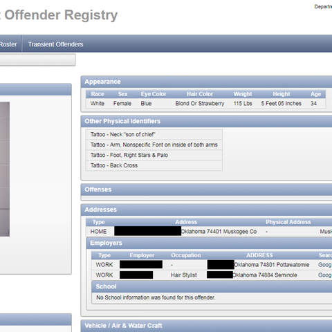 Sexualstraftäter-Register: Je nach Bundesstaat sind die online für jedermann einsehbaren Liste sehr detailliert