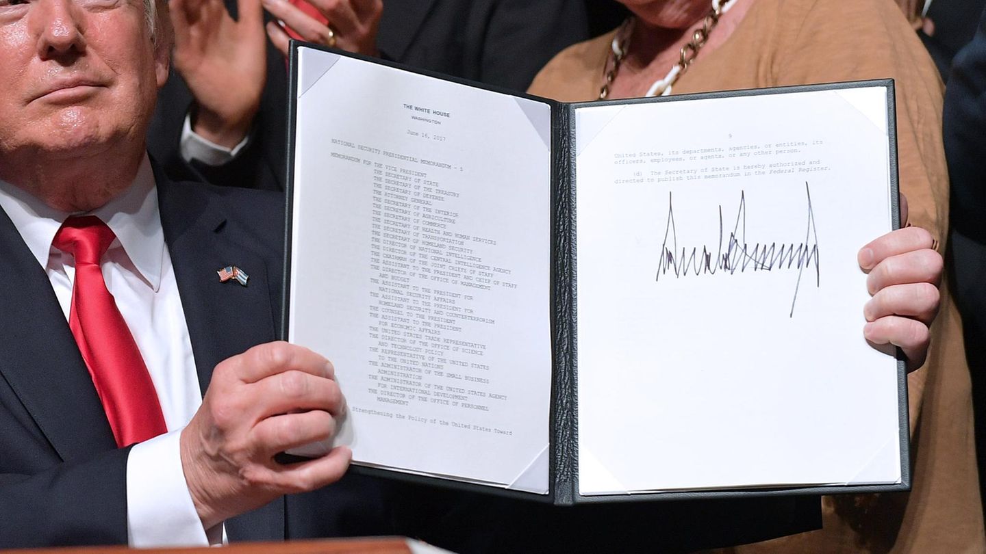 Donald Trump ein Jahr nach der Wahl