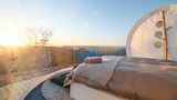 Dank der transparenten Zelthülle haben die Gäste eine 360-Grad-Perspektive in die Landschaft.