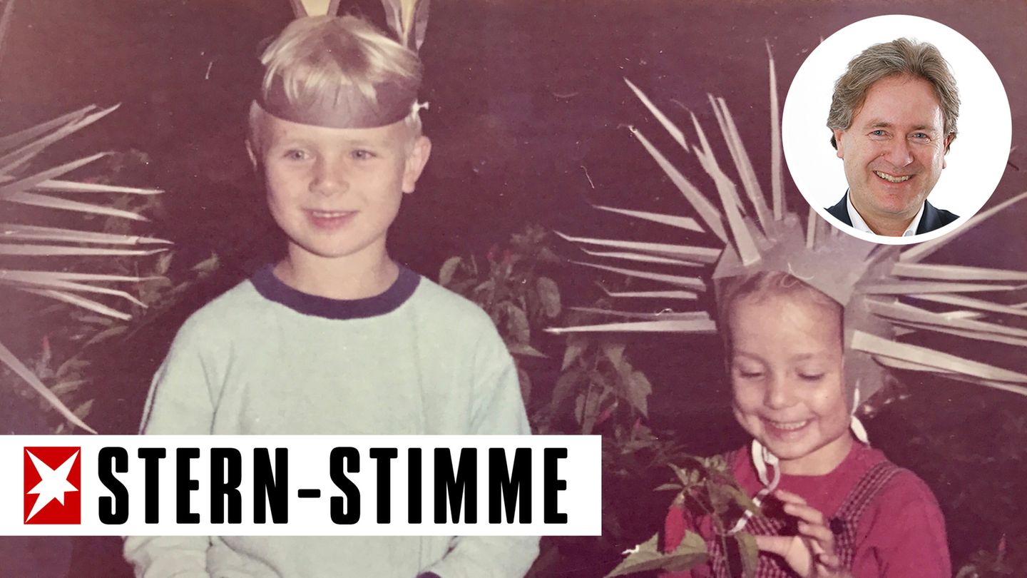 Frank Behrendt beim Kindergartenauftritt