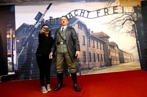 Figur von Adolf Hitler in einem Museum