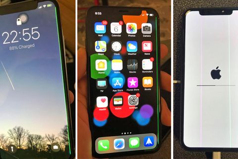 iPhone X Grüne Linie Twitter Reddit