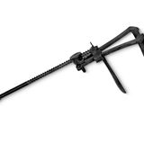 Apparatur für gynäkologische Eingriffe: Dieses Spekulum verwendeten Ärzte bei Untersuchungen und bei Operationen von Gebärmutterabszessen. Mithilfe des Schraubgewindes können die Spreizarme (rechts) geweitet werden.