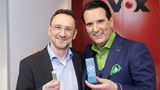 Rostschreck-Erfinder Oliver Rokitta und sein Löwe Ralf Dümmel