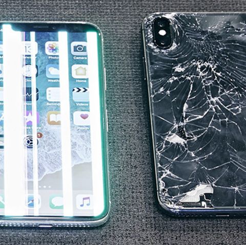 Nach einem Sturz sah das iPhone X nicht mehr gut aus