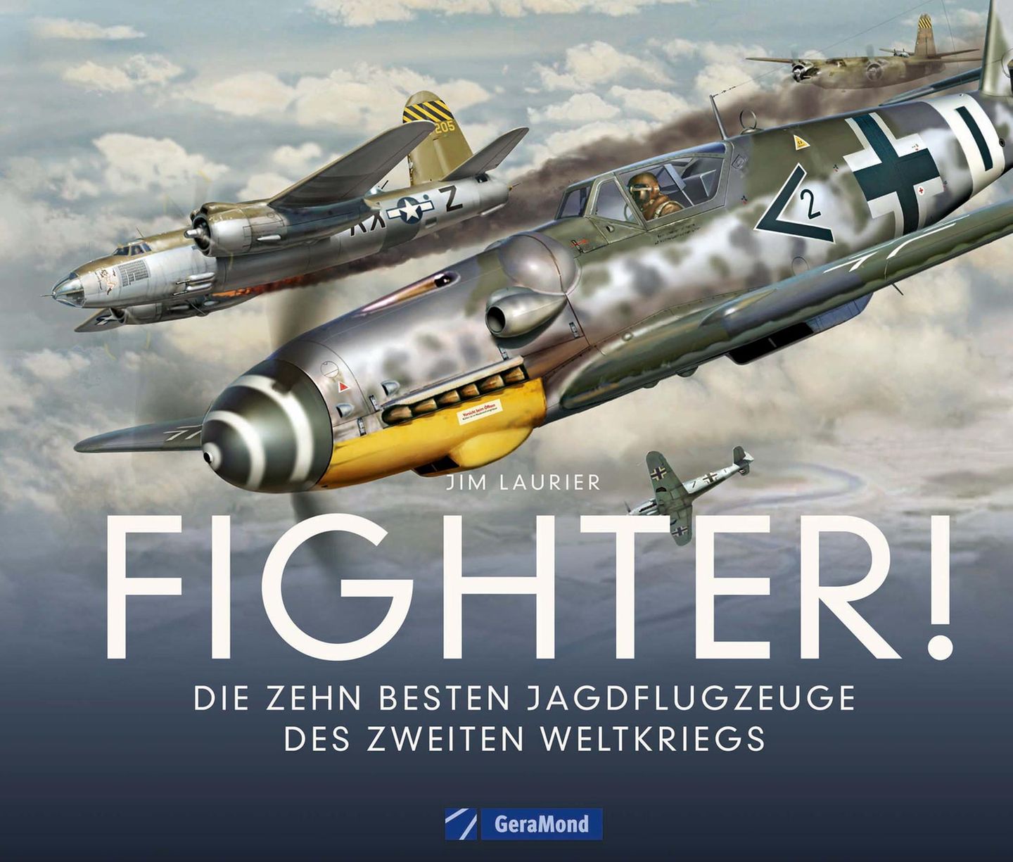 Jim Laurier    Fighter!  Die zehn besten Jagdflugzeuge des Zweiten Weltkriegs    192 Seiten, ca. 190 Abbildungen, Format 28,2 x 24,1 cm, Hardcover mit Schutzumschlag    ISBN-13: 978-3-95613-044-1    GeraMond Verlag