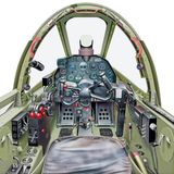 Das Cockpit einer P-38 Lightning. Antoine de Saint-Exupéry, Autor von "Der kleine Prinz", starb an Bord einer Maschine des Typs.