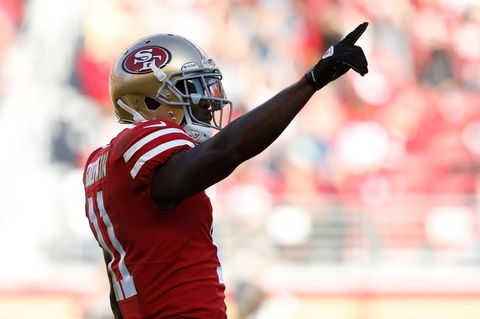 NFL-Star Marquise Goodwin jubelt